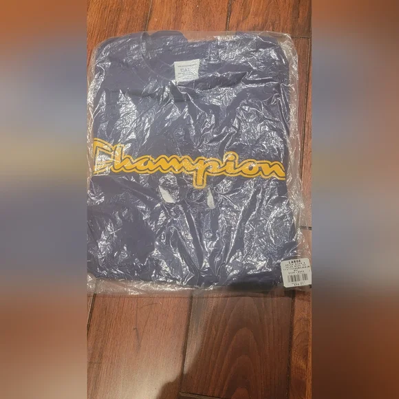 Men's Champion Blue and Gold Tee shirt - Picture 6 of 6